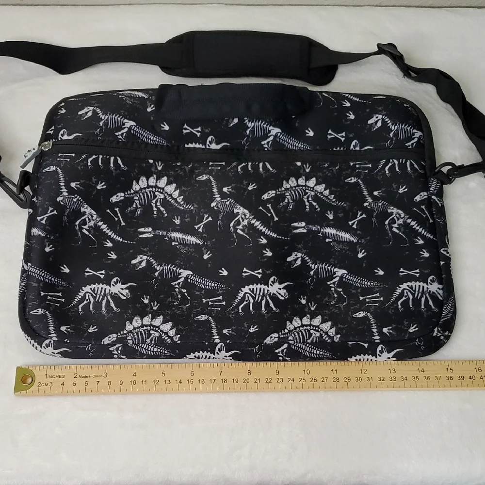 NWOT Dinosaur Skelton & Bones Kids School Book Bag Computer Bag Backpack